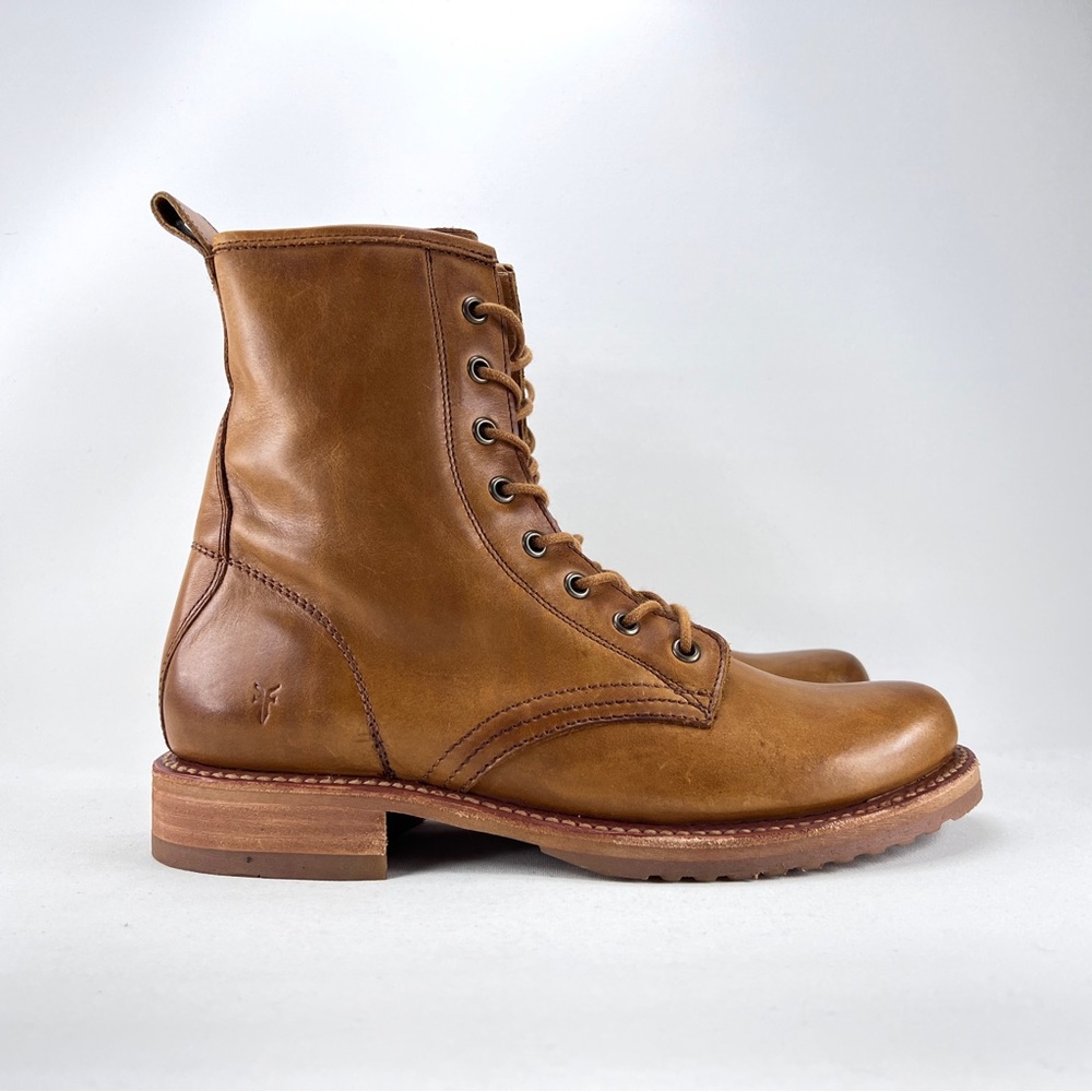 NEW Frye Veronica Lace Up Combat Boots - Picture 2 of 14